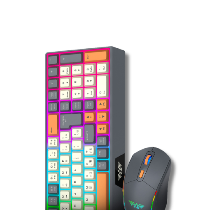 Armaggeddon MM-852R Duo Stealth Tri-Mode Wireless Membrane Keyboard and Mouse Combo